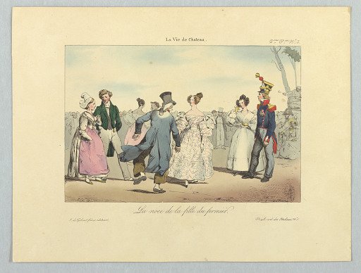 La noce de la fille du fermies, from La vie de château