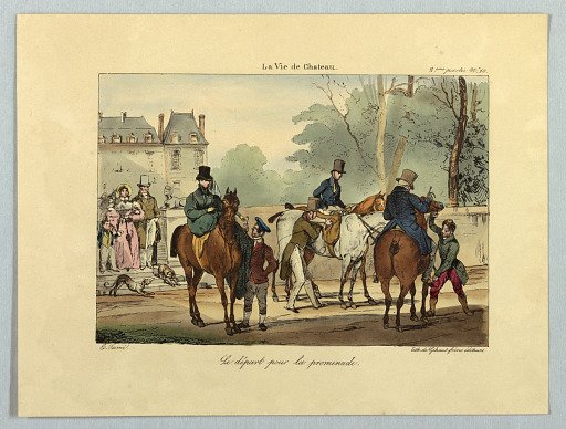 Le départ pour la promenade, from La vie de château