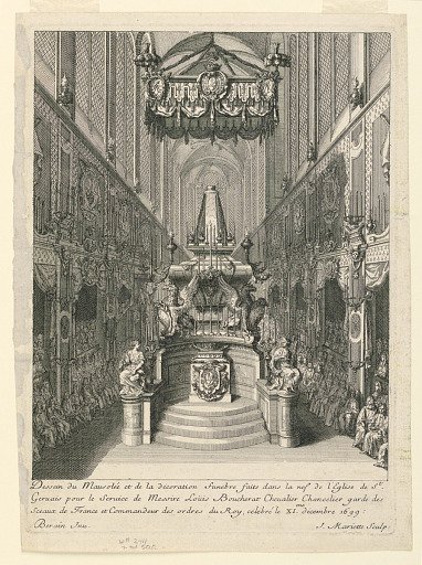 Catafalque of Louis Boucherat, Second State, St. Gervais, Paris