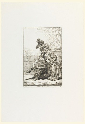Prestre de la Loy (The Priest of the Law), plate 9 from the series Caravanne du Sultan à la Mecque (Caravan of a Sultan Going to Mecca)
