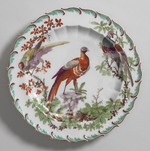 Plate with "Disheveled Birds" (One of Thirteen)