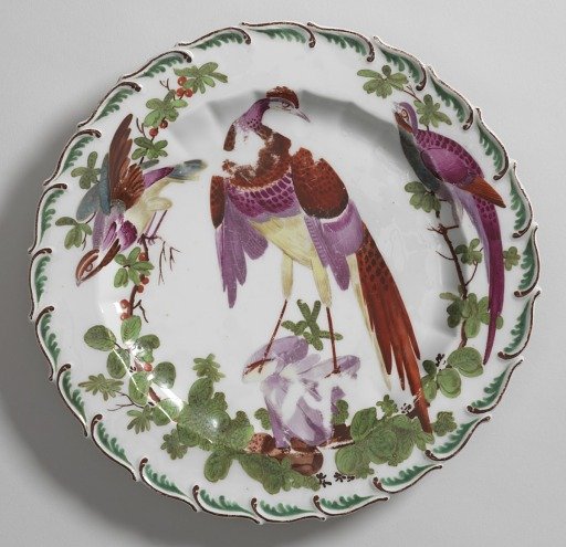 Plate with "Disheveled Birds" (One of Thirteen)