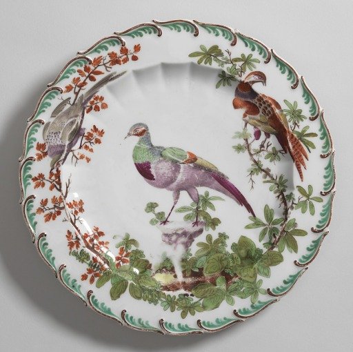 Plate with "Disheveled Birds" (One of Thirteen)