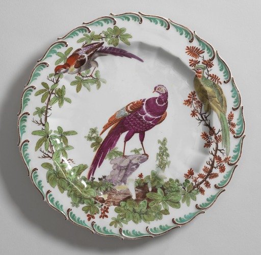 Plate with "Disheveled Birds" (One of Thirteen)
