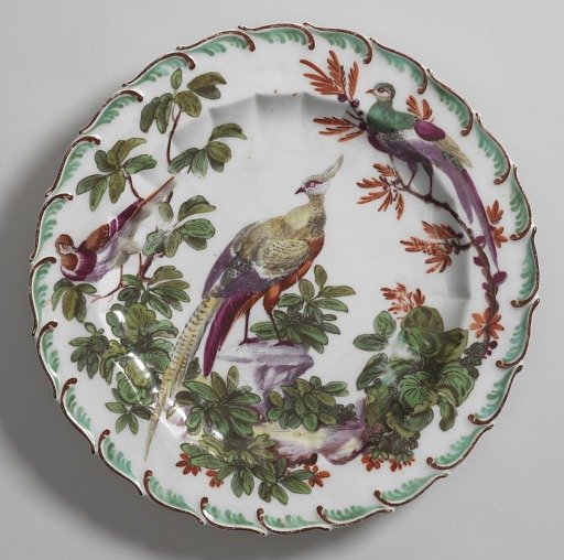 Plate with "Disheveled Birds" (One of Thirteen)