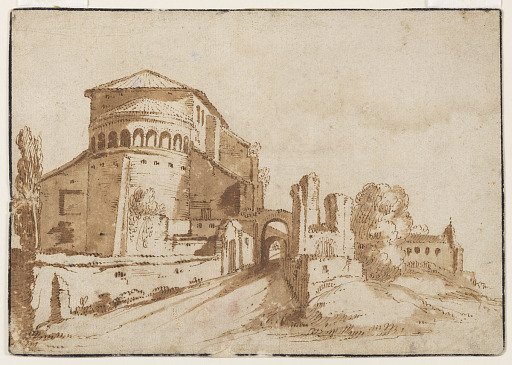View of Santi Giovanni e Paolo a Celio, Rome