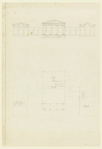 Elevation and Plan of a Country House