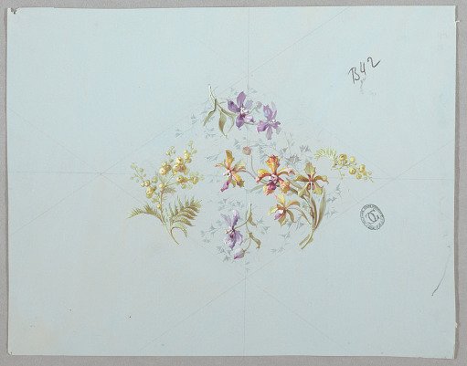 Design for Wallpaper and Textile: Flowers