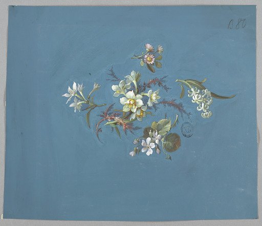 Design for wallpaper and textiles, flowers
