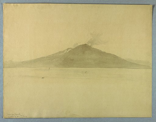 Study of Mt. Vesuvius from Sorrento, Italy