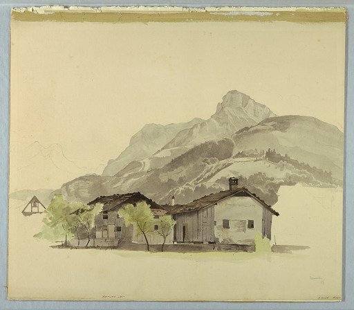 Study of landscape, Brunnen, Switzerland