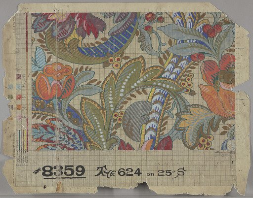 Mise-en-Carte for Textile, No. 8359