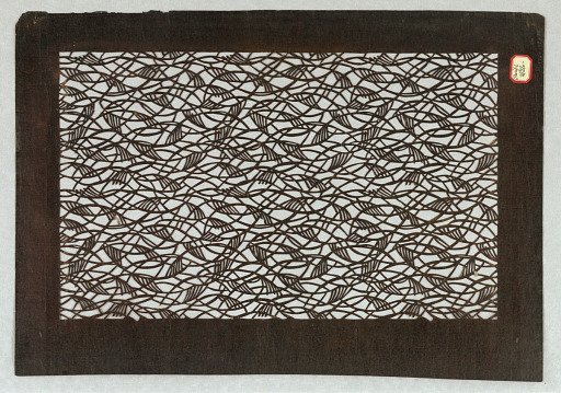 Abstract autumn grass motif