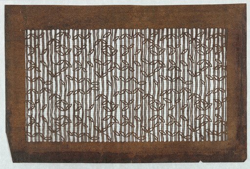 Hiragana and blossoms motif