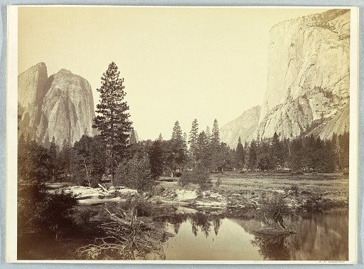 Down the Valley, El Capitan and Cathedral Rocks