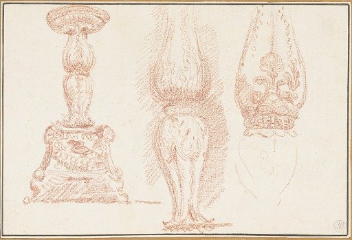 Study of balusters and candelabra