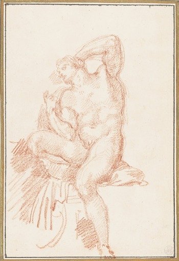 Ignudo from Sistine Chapel ceiling