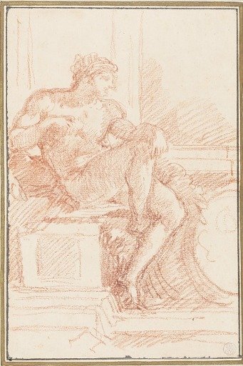 Ignudo from Sistine Chapel ceiling