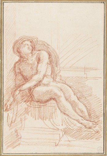 Ignudo from Sistine Chapel ceiling