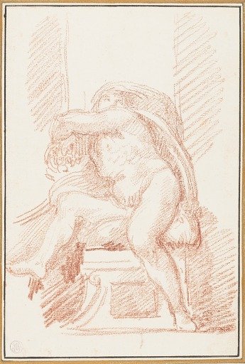 Ignudo from Sistine Chapel ceiling