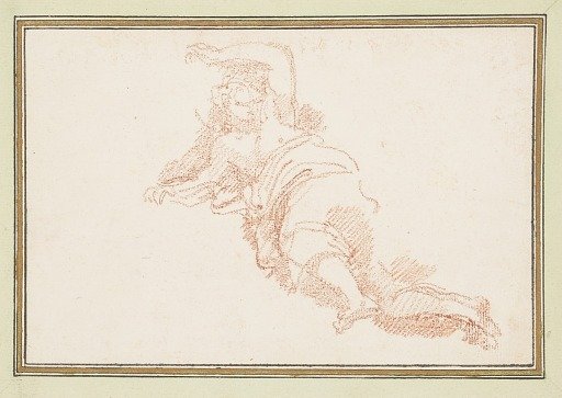 Ascending male figure