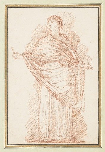 Standing figure with shawl