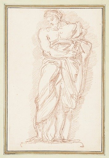 Standing male figure wearing himation