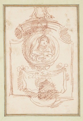Tomb decoration with portrait