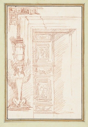 Renaissance doorway with Egyptian vase