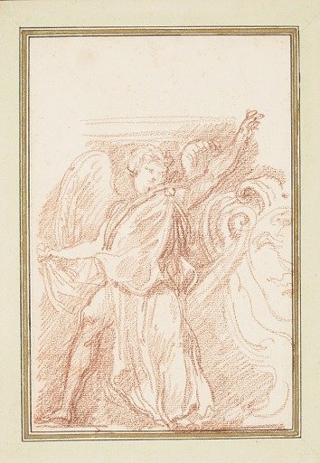 Frieze detail of winged figure
