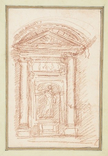 Niche with statue