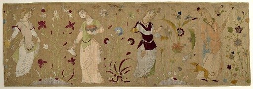 Panel with images of four women