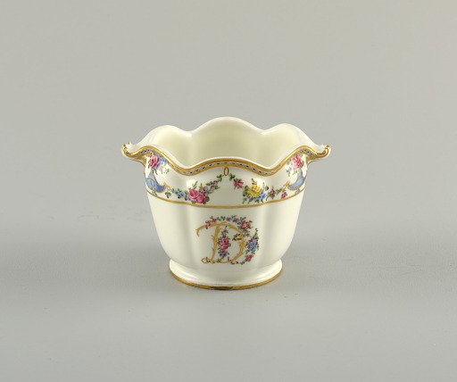 Pair of Glass Coolers (Seaux à Verre Echancrés), from a Service Acquired by Madame la Comtesse du Barry