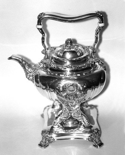 Kettle on Stand from Chrysanthemum Tea Set