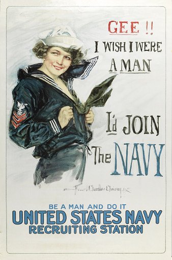Gee I wish I were a Man, I'd Join the Navy