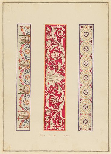 Ornament Design, Three Panels