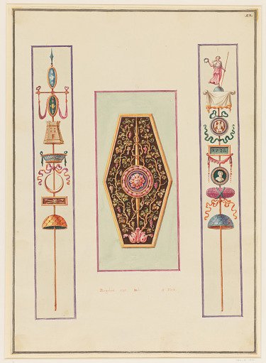 Ornament Design, Shield and Roman Standards