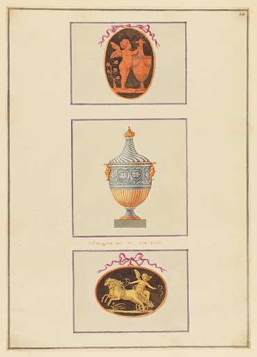 Ornament Design with Urn and Cameos