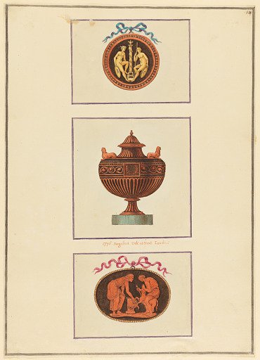 Ornament Design with Urn and Cameos