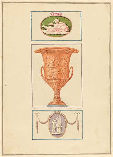 Ornament Design with Krater and Cameos