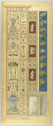 Wall Decoration, Plate XIII from Le loggie di Rafaele nel Vaticano (Raphael's Loggia in the Vatican)