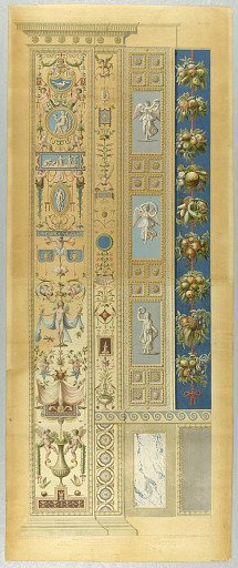 Wall Decoration, Plate XII from Le loggie di Rafaele nel Vaticano (Raphael's Loggia in the Vatican)