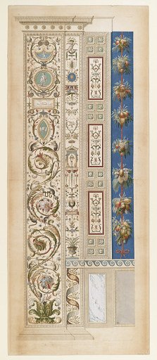 Wall Decoration, Plate IX from Le loggie di Rafaele nel Vaticano (Raphael's Loggia in the Vatican)