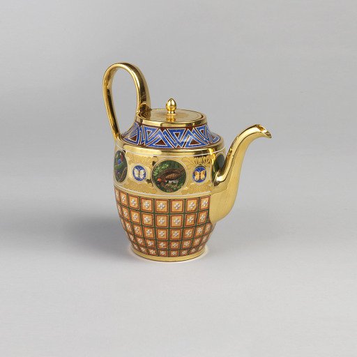 Teapot, from a Breakfast Service (Théière; Déjeuner Mosaïque Florentine)