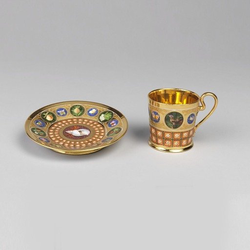 Cup, from a Breakfast Service (Tasse; Déjeuner Mosaïque Florentine)