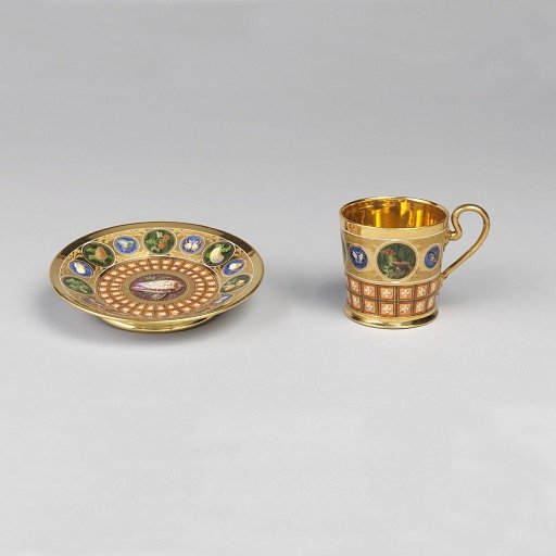 Cup, from a Breakfast Service (Tasse; Déjeuner Mosaïque Florentine)