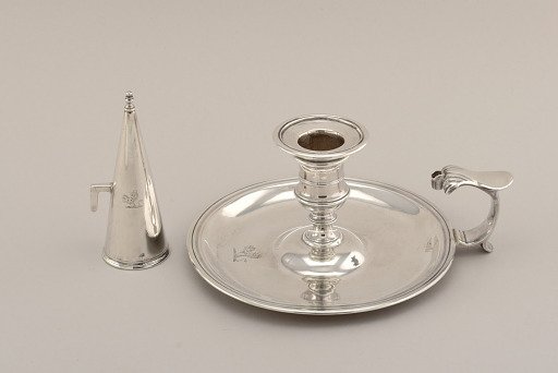 Pair of Chambersticks with Snuffers
