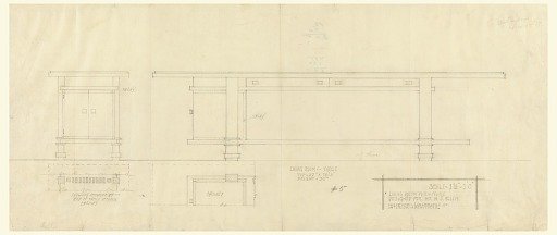 Living Room Table, Henry J. Allen Residence, Wichita, Kansas