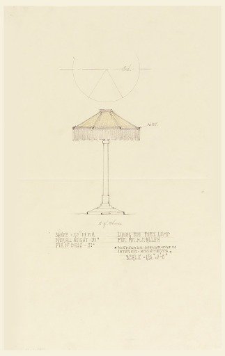 Portable Lamp for Living Room, Henry J. Allen Residence, Wichita, Kansas
