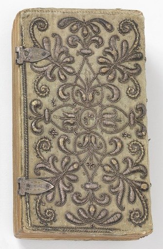 Book with embroidered covers